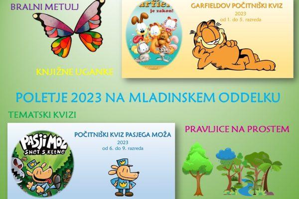 Poletje 2023 na mladinskem oddelku