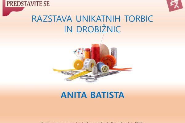 Razstava unikatnih torbic in drobižnic – Anita Batista