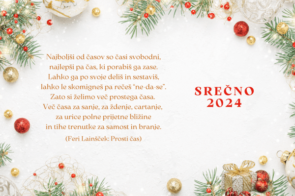 Praznično voščilo iz knjižnice