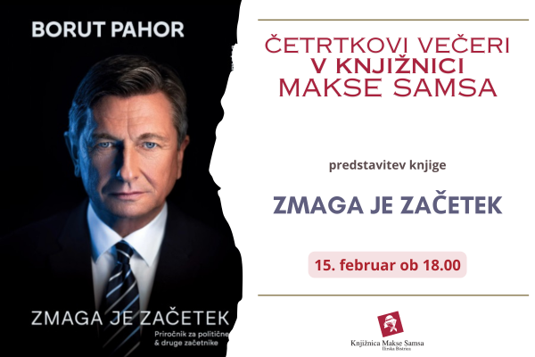Predstavitev knjige Zmaga je začetek, 15. februar 2024