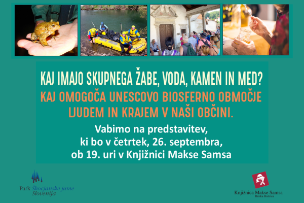 Predstavitev PŠJ: Kaj imajo skupnega žabe, voda, kamen in med?
