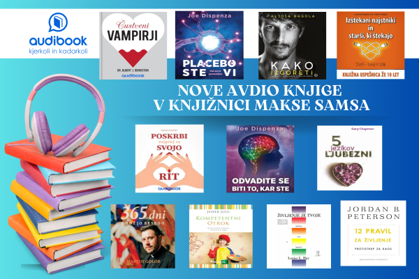 Nove zvočne knjige za izposojo Audibook