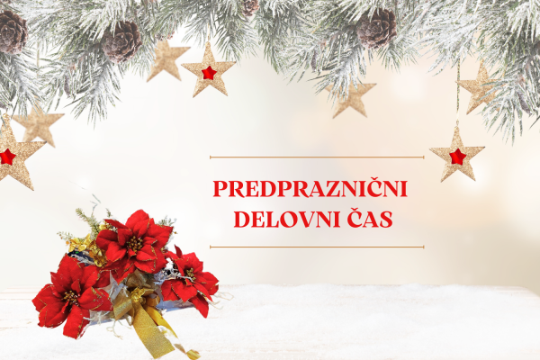 OBVESTILO: predpraznični delovni čas