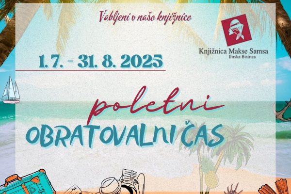 Poletni urnik knjižnice